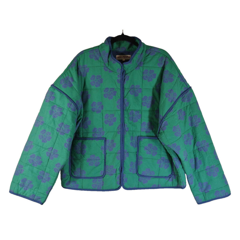 NEW, Free people Chloe Jacket in Grass Combo size L #C4658 - Picture 4 of 8